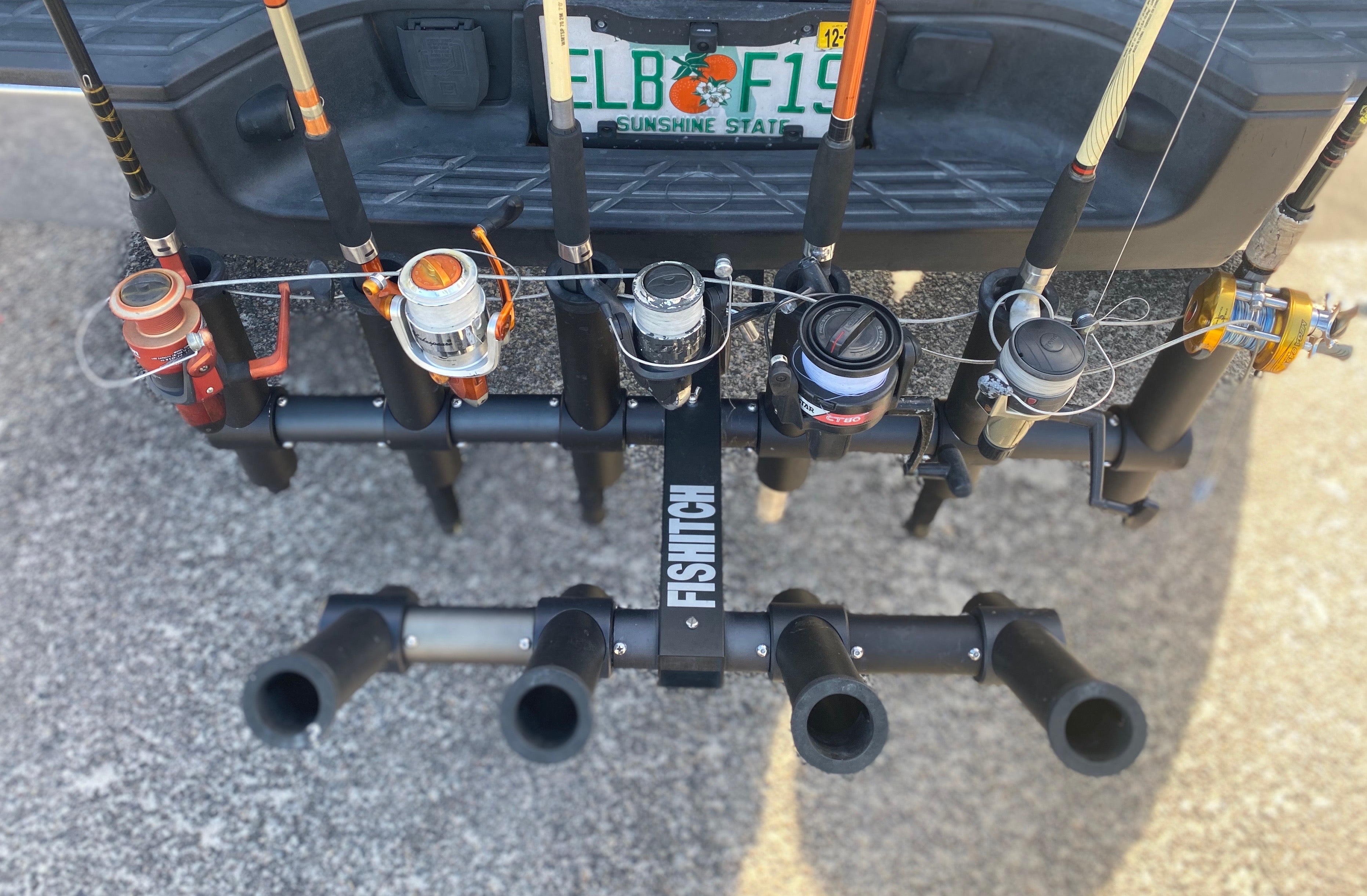 With a FISHITCH car rod holder, you will see how easy it is to bring your favorite fishing rods from one fishing spot to another.