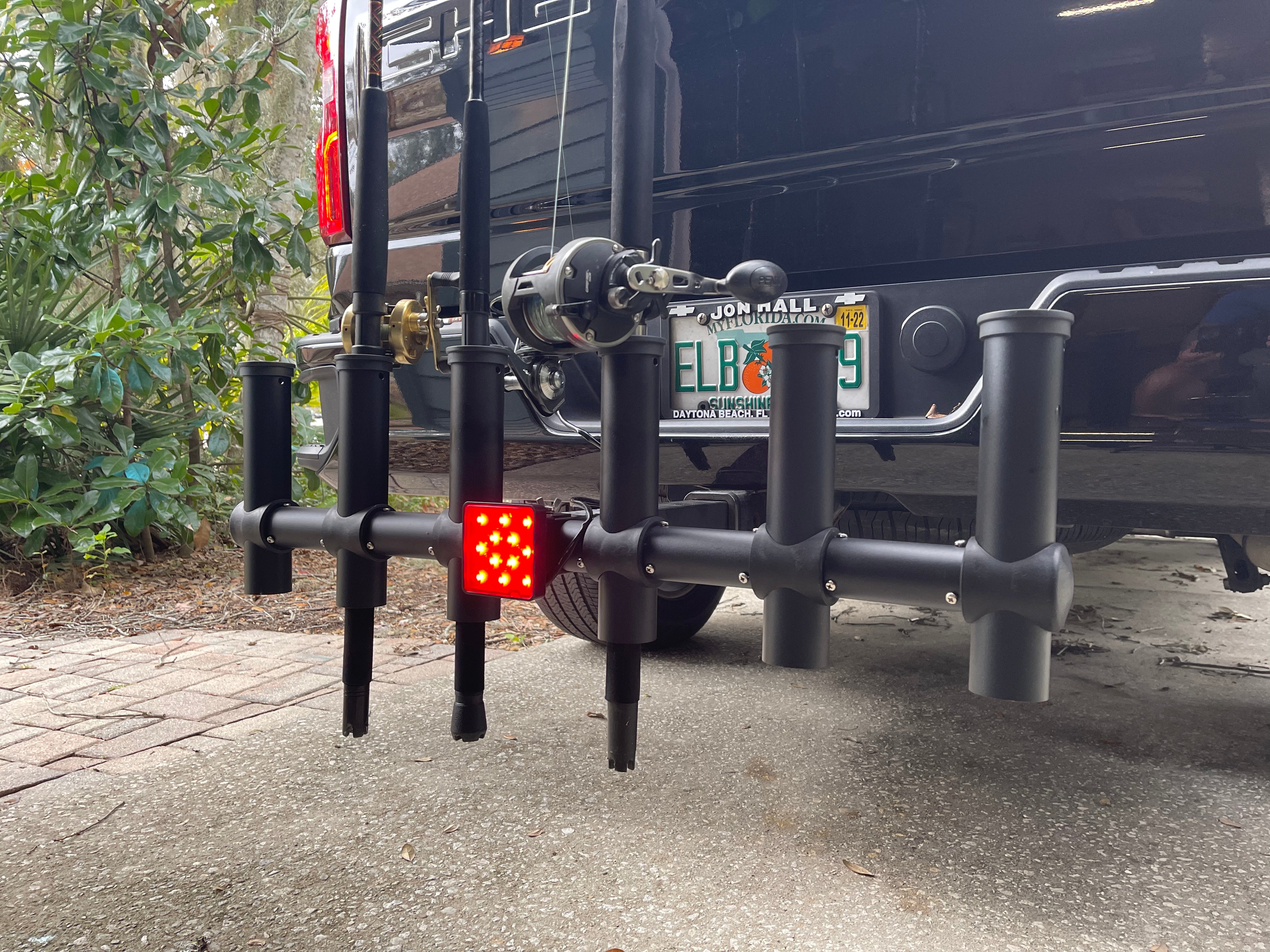 Upgrade your fishing pole holder for trucks with FISHITCH's brake light attachment.